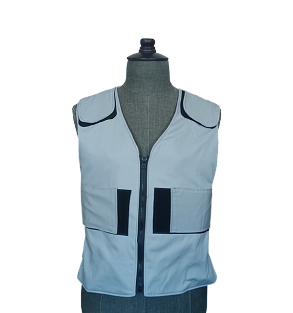 Anti flame retardant stacked state constant temperature vest - solid version